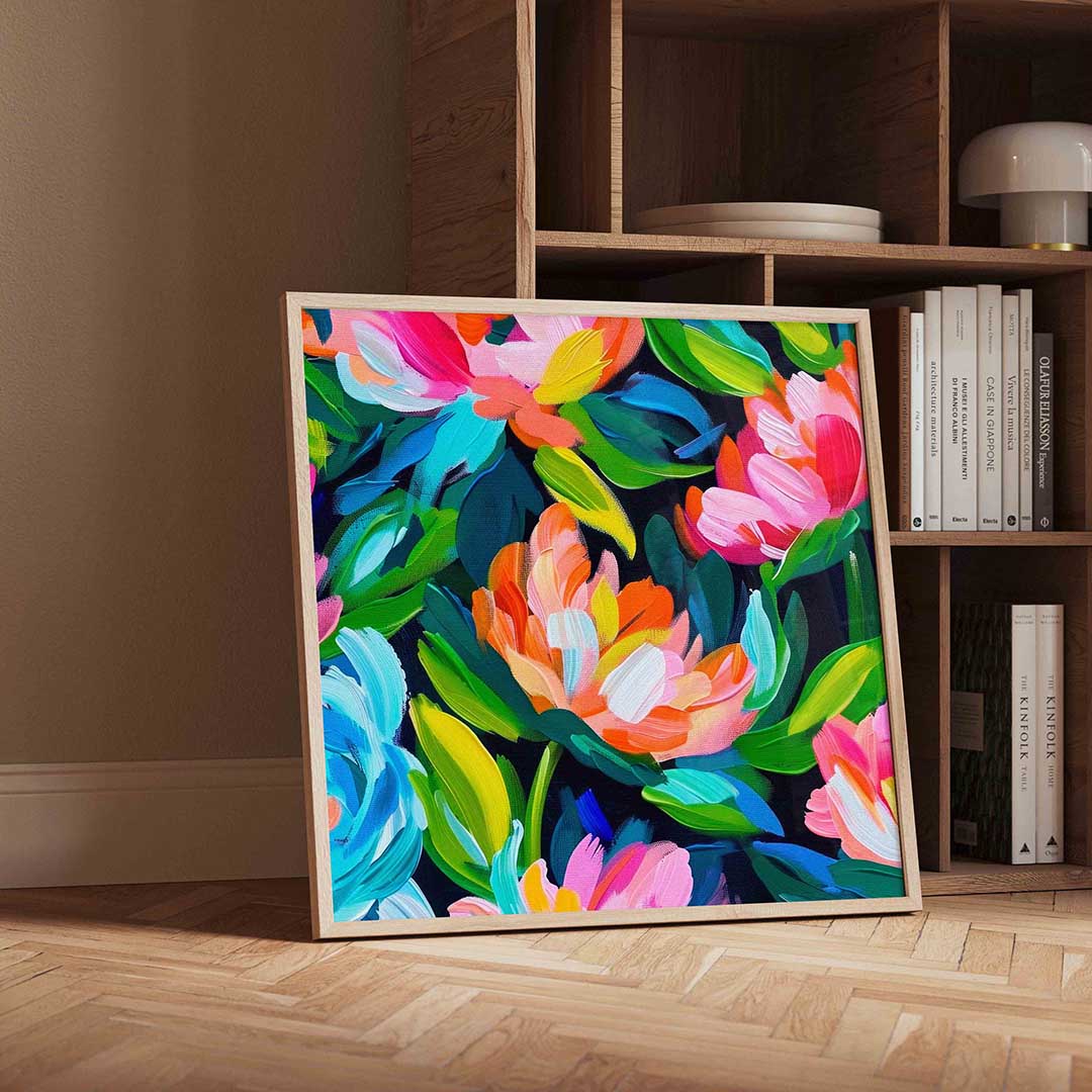 Bloemen en bladeren Poster