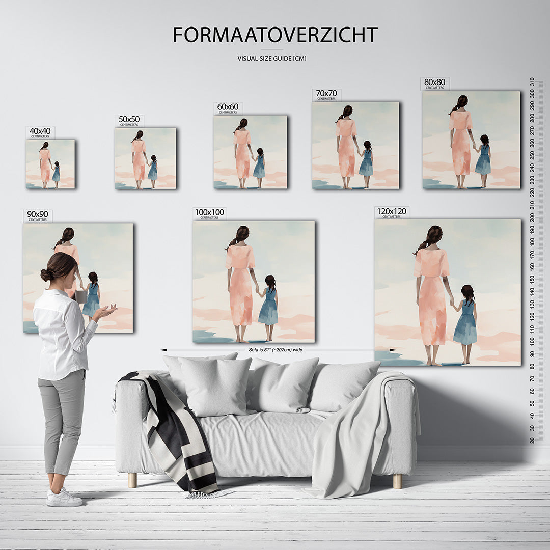 Moeder en kind Kunstwerk