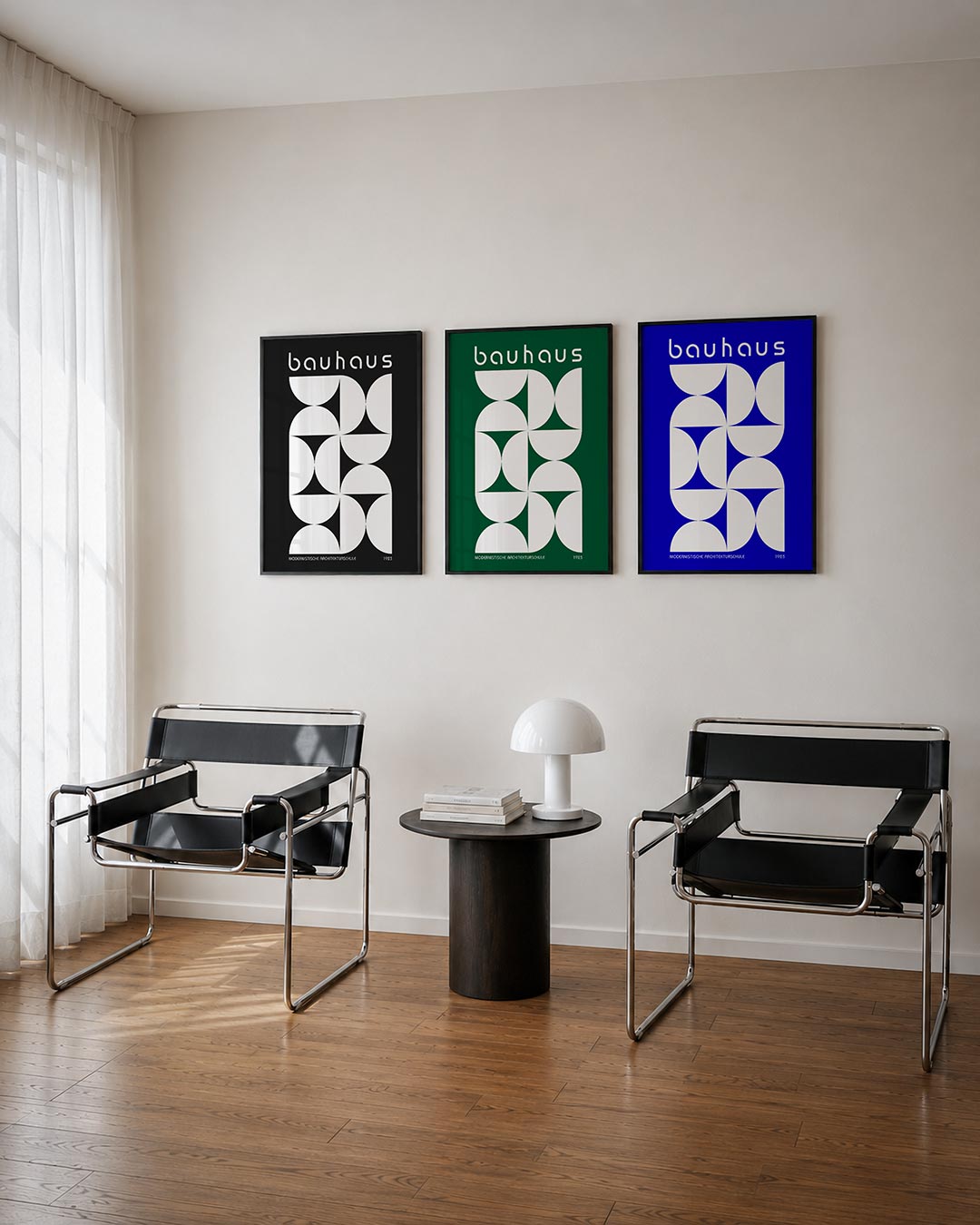 Vormenspel en contrast Posterset