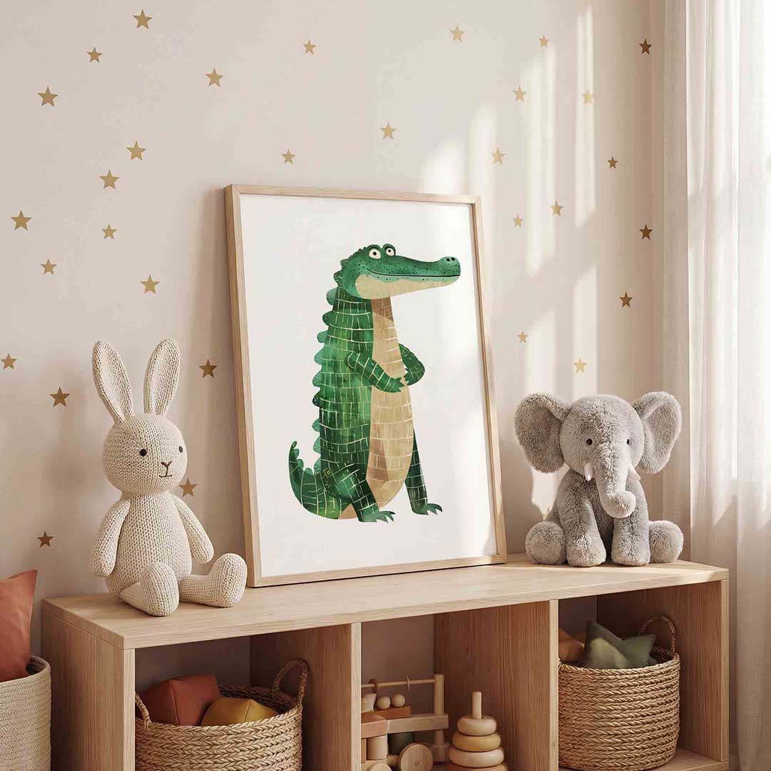 Groene krokodil Poster