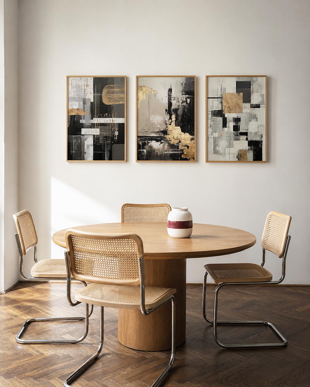 Goud en grijstinten Posterset