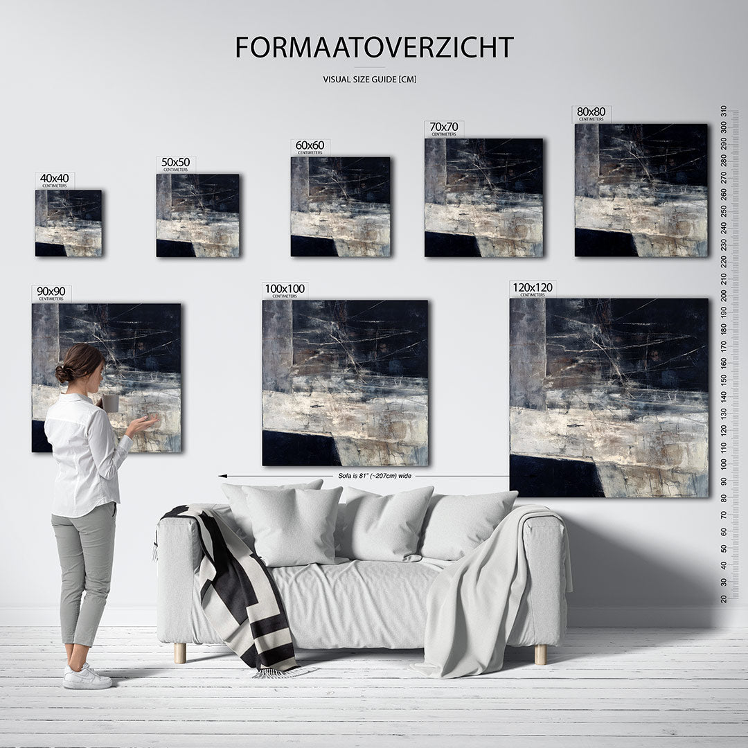 Gelaagde structuren Kunstwerk