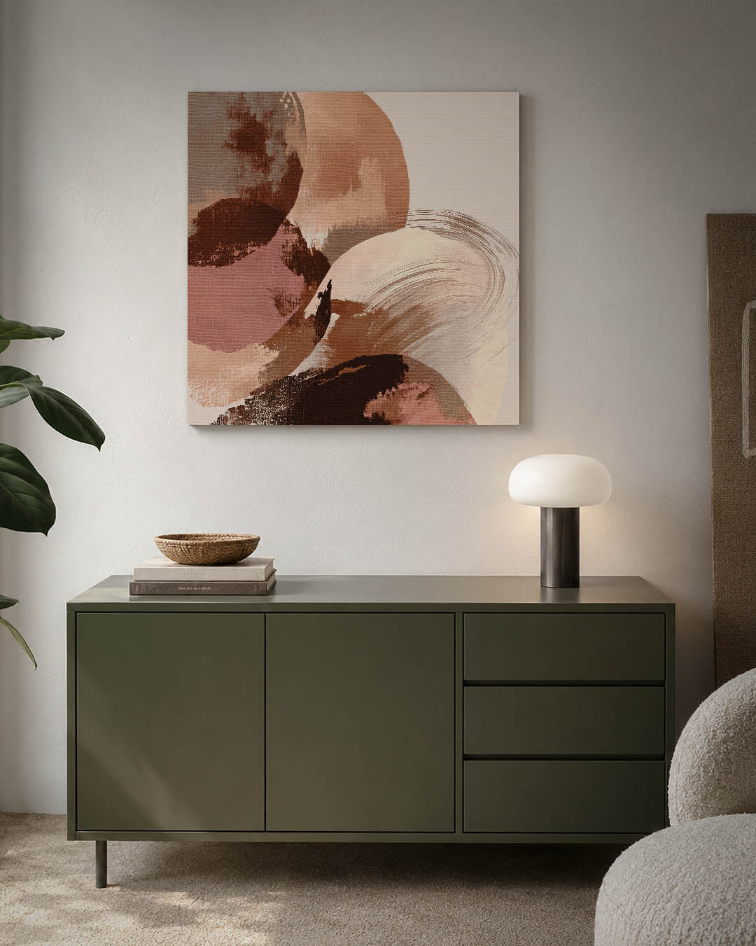 Organische vormen compositie Kunstwerk