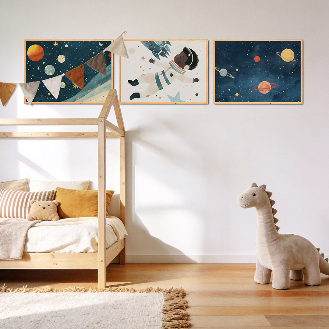 Kosmische kleurvlakken Posterset