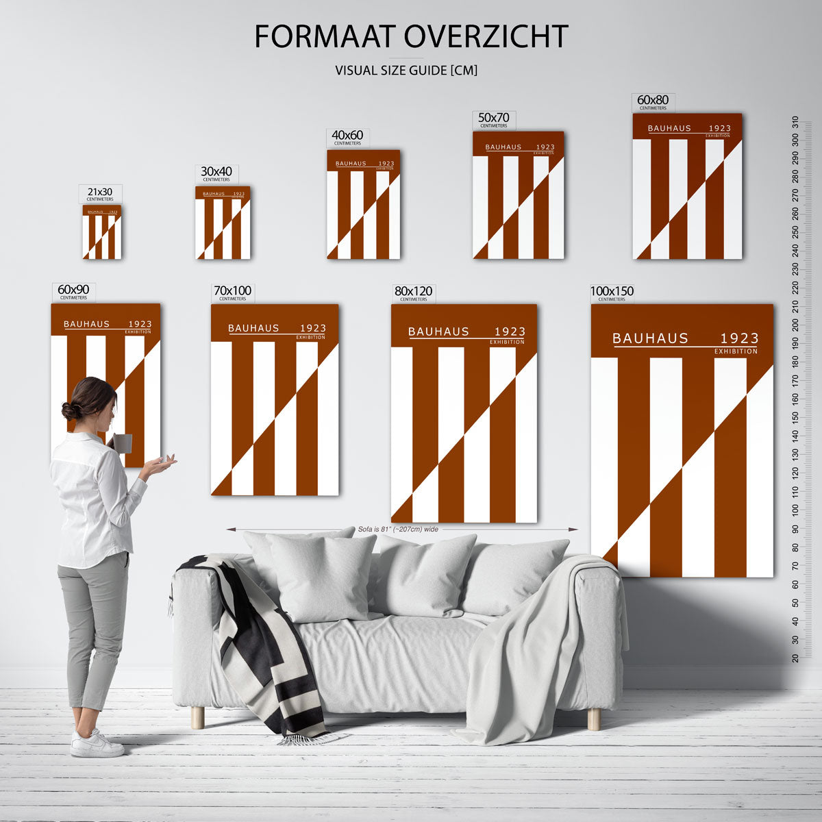 Lijnen en vlakken Poster