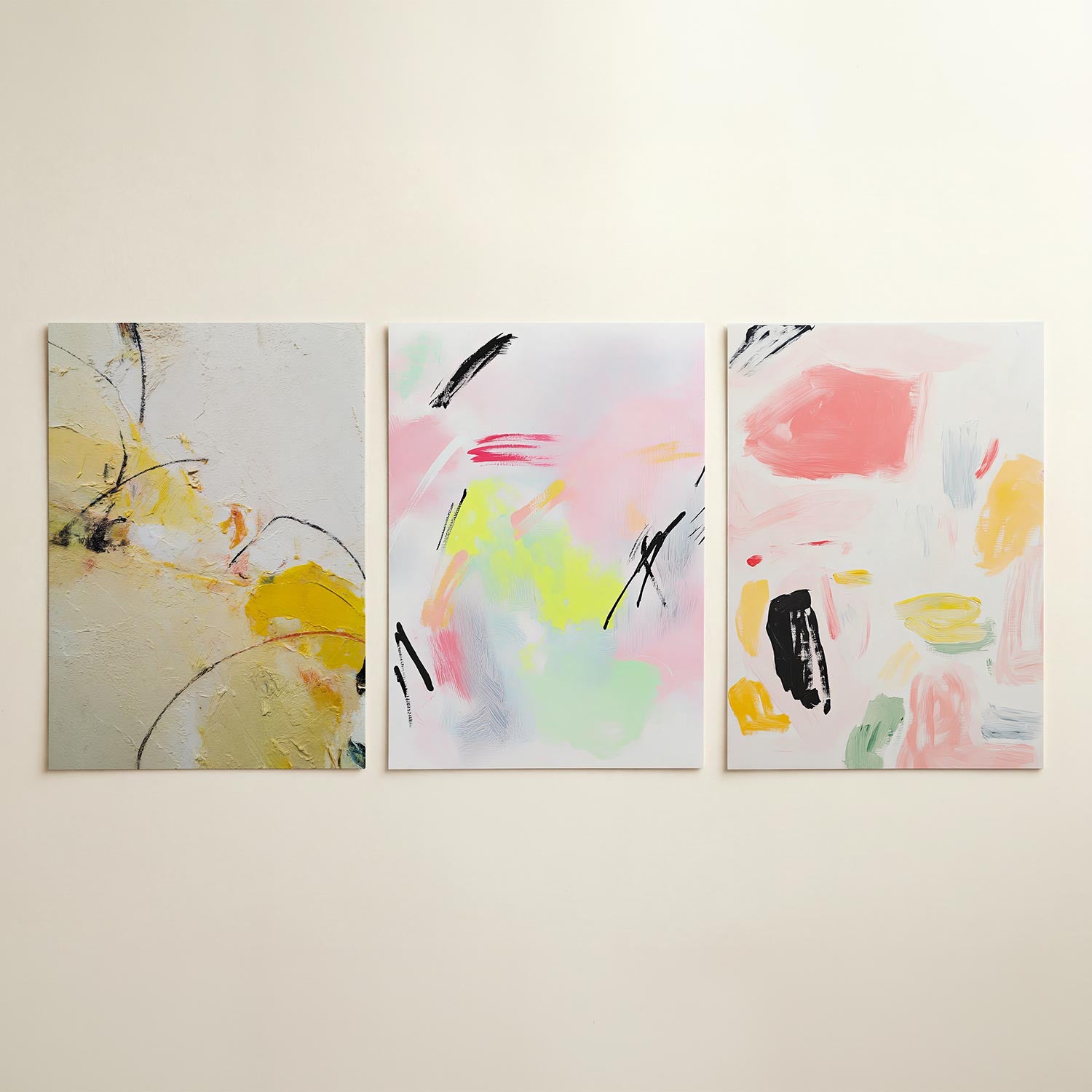 Kleur en lijnenspel Posterset
