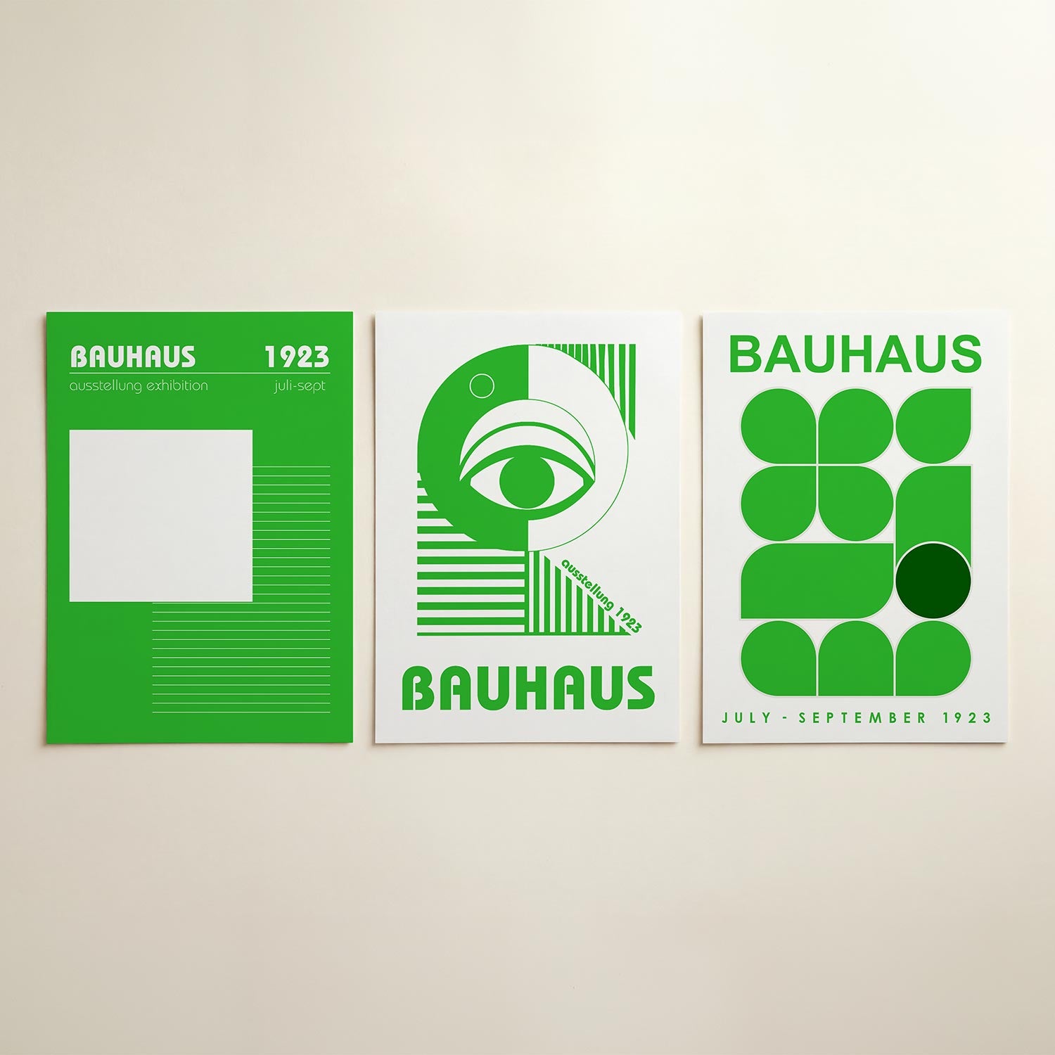 Lijnen en vlakte Posterset