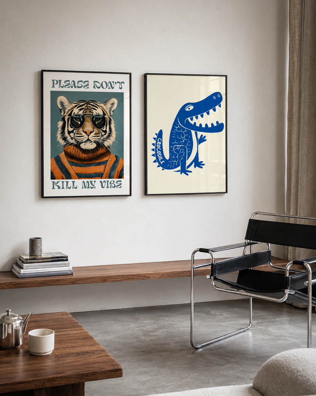 Tijger met bril Posterset