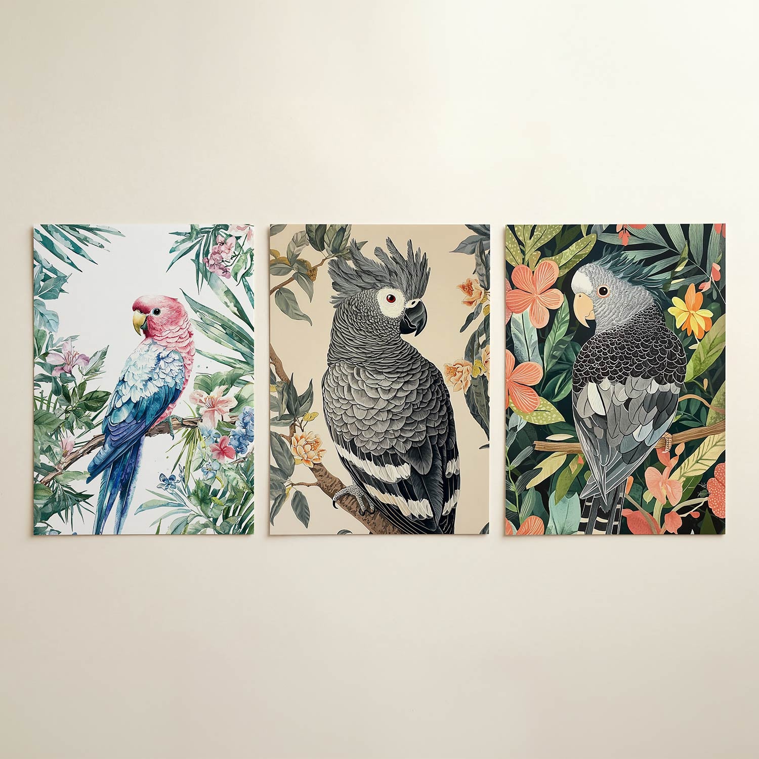 Tropische vogelpracht Posterset