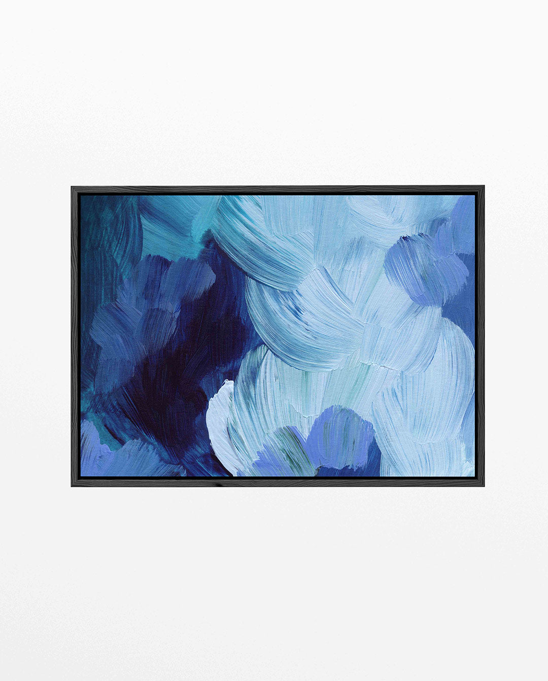 Dynamische blauwtinten Kunstwerk