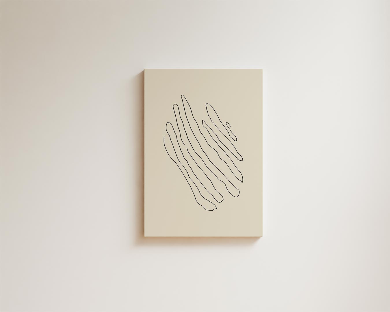 Golvende Lijnen Minimalistische Kunst Kunstwerk-canvas-dibond-plexiglas-wanddecoratie-WallArtistic