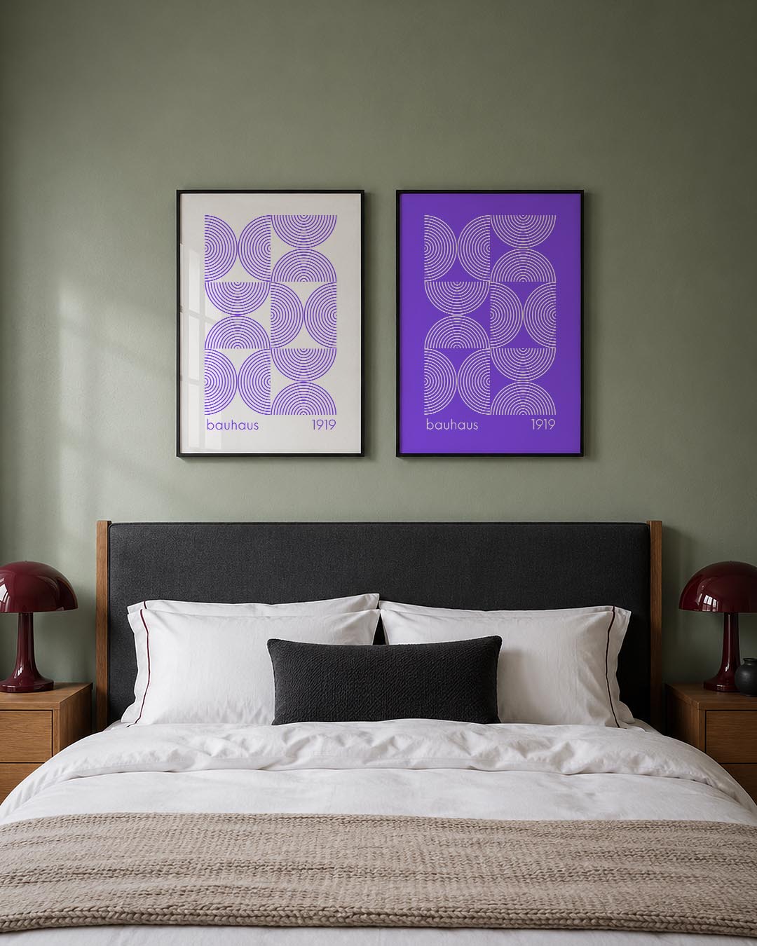 Cirkelritme en lijnen Posterset