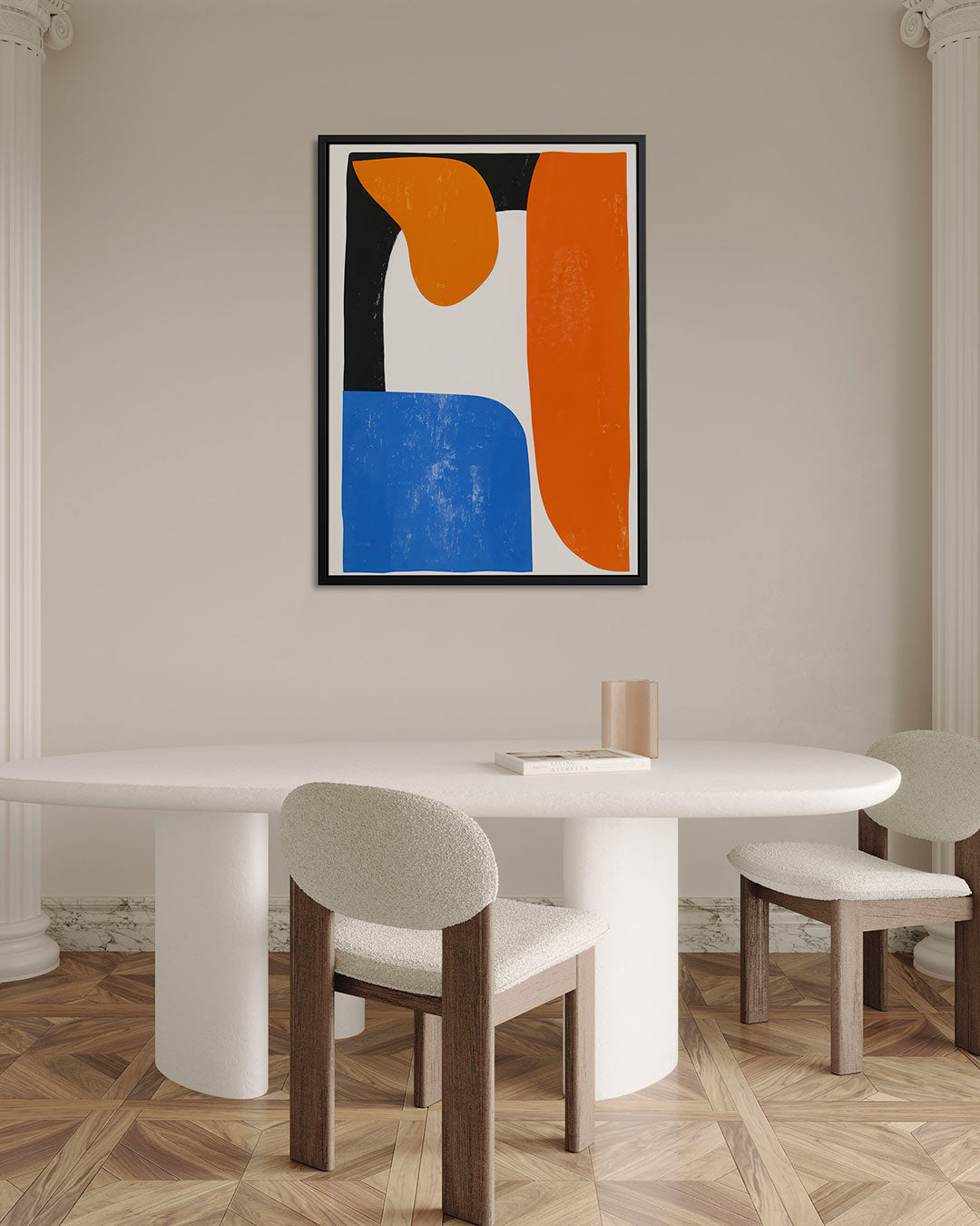 Geometrische vormen compositie Kunstwerk