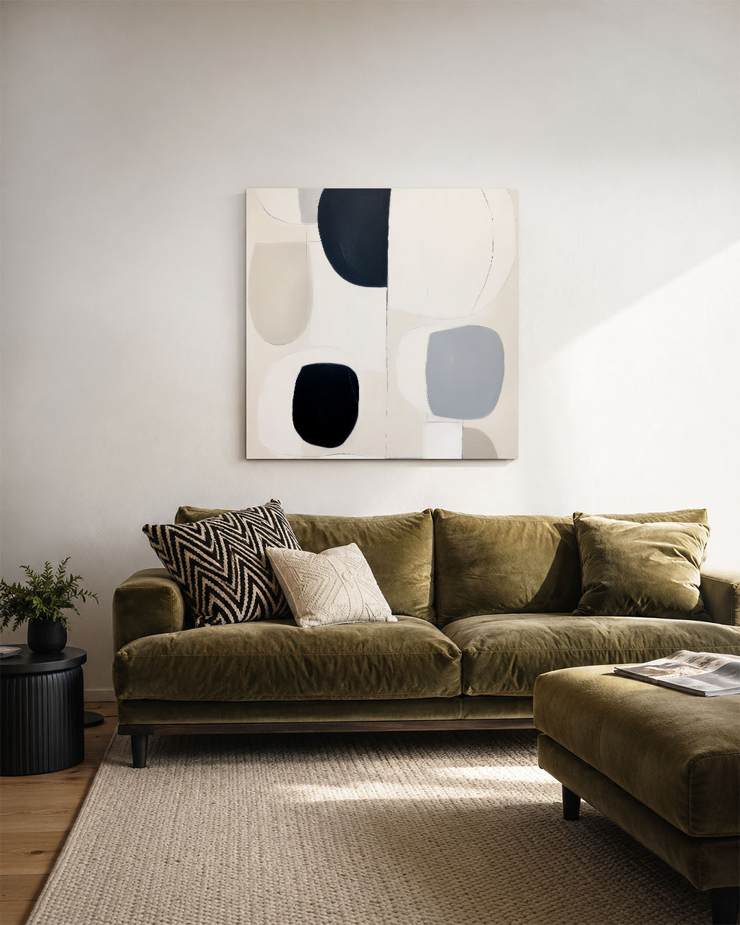 Organische vormen compositie Kunstwerk