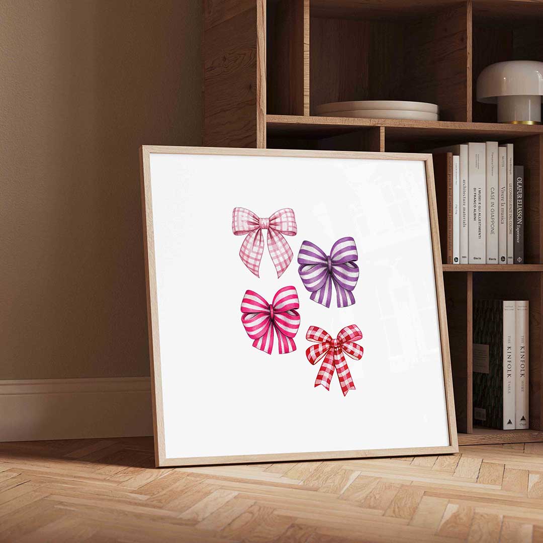 Strikjes in pastel Poster