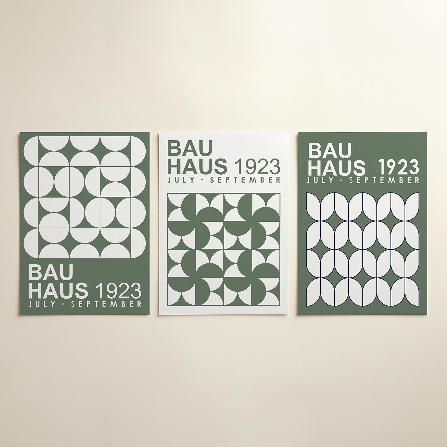 Cirkelvormen en vlakken Posterset