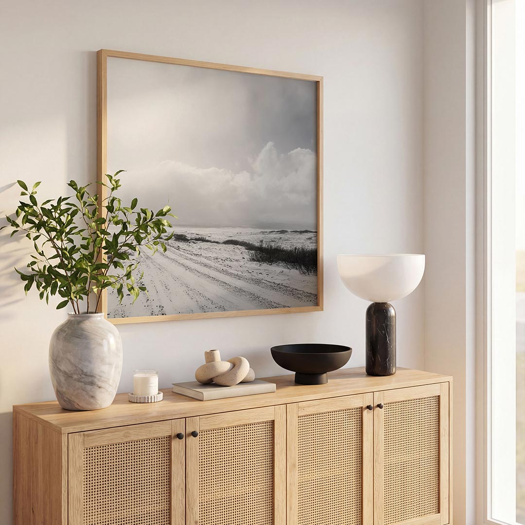 Winterse landschap Poster