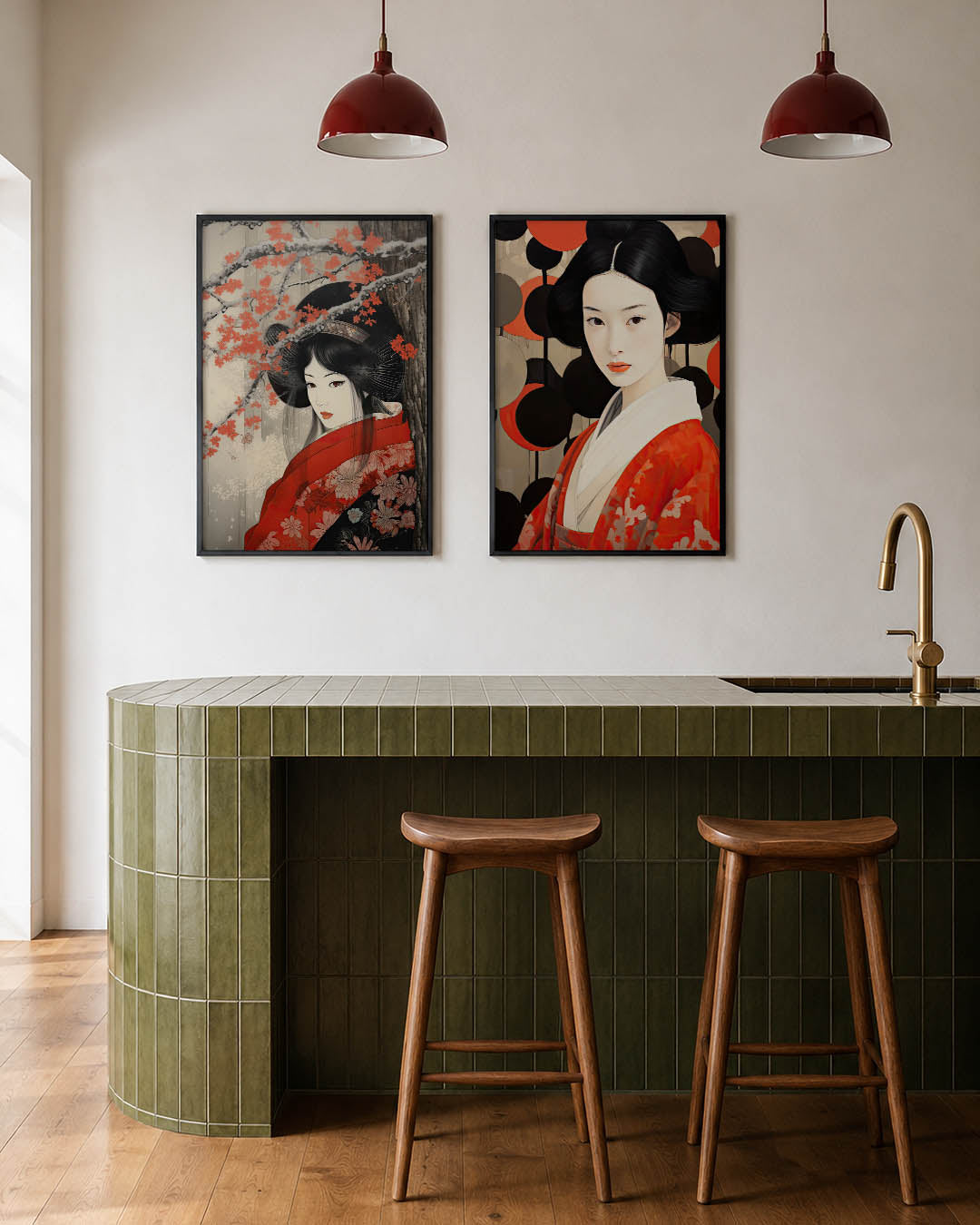 Bloesem en elegantie Posterset