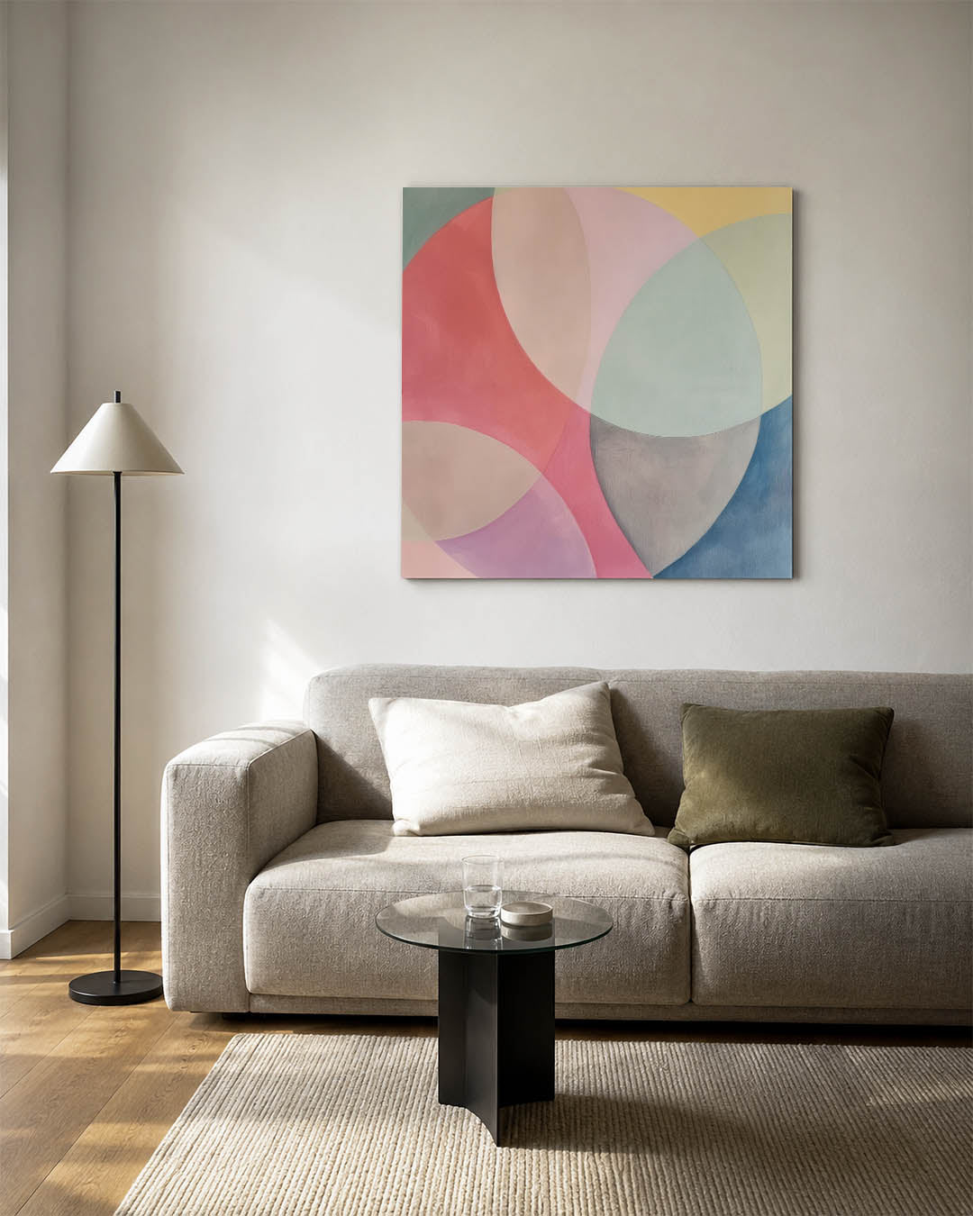 Kleurrijke vormen Kunstwerk