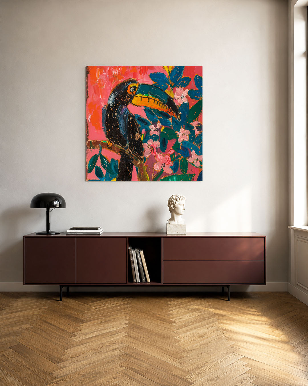 Vrolijke toekan Kunstwerk