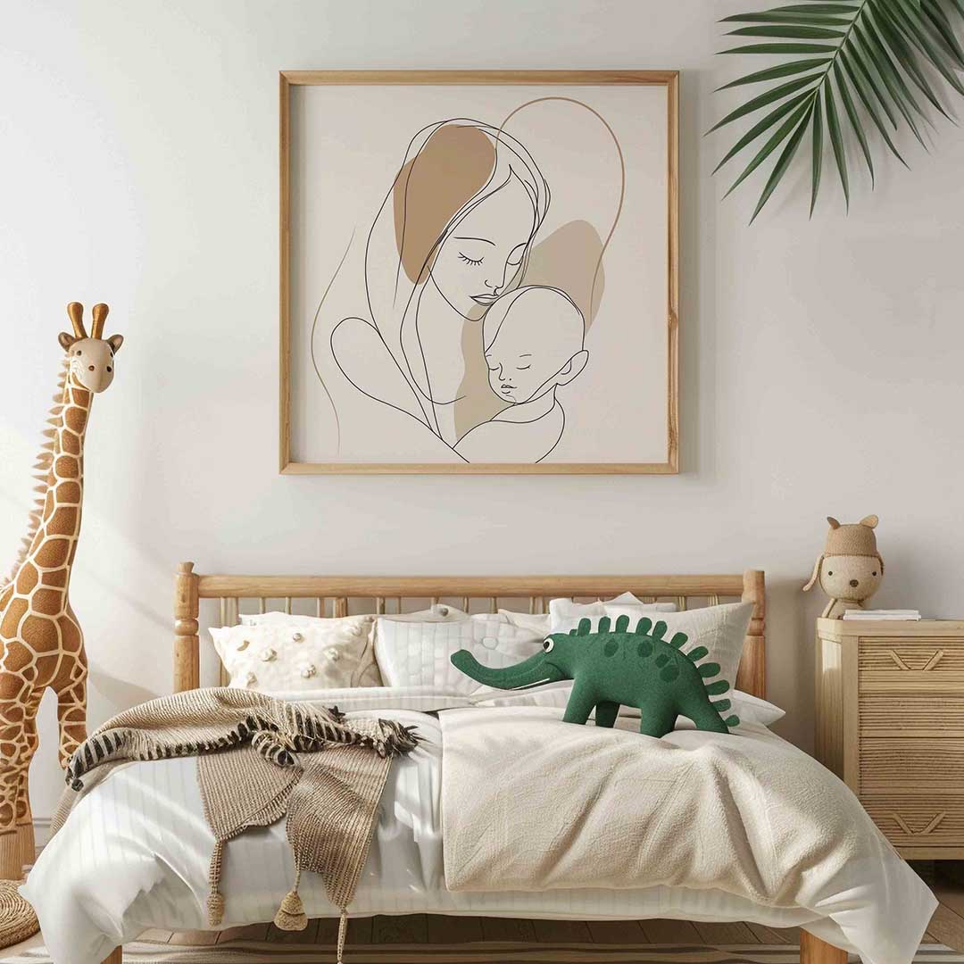 Moeder en kind Poster