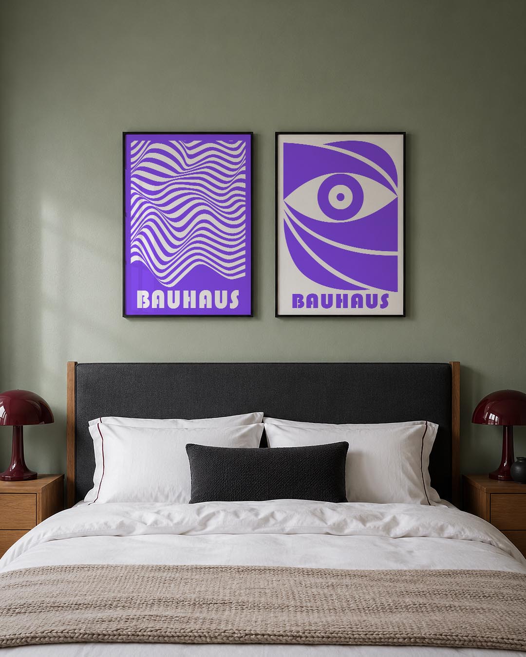 Golvend lijnenspel Posterset
