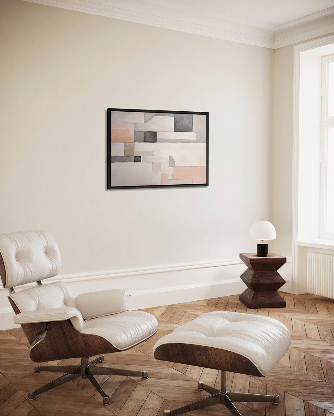 Geometrische vormen compositie Kunstwerk