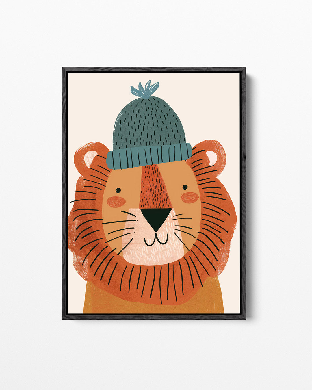 Vrolijke leeuw illustratie Kunstwerk