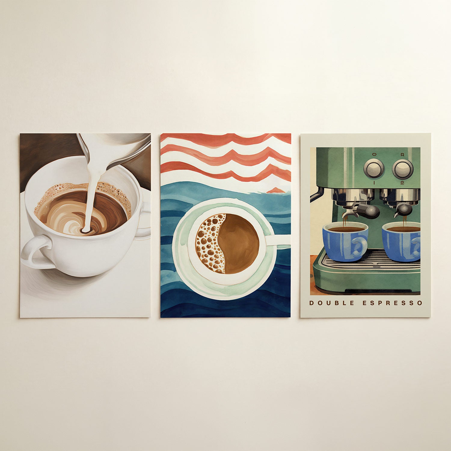 Koffie en melk Posterset