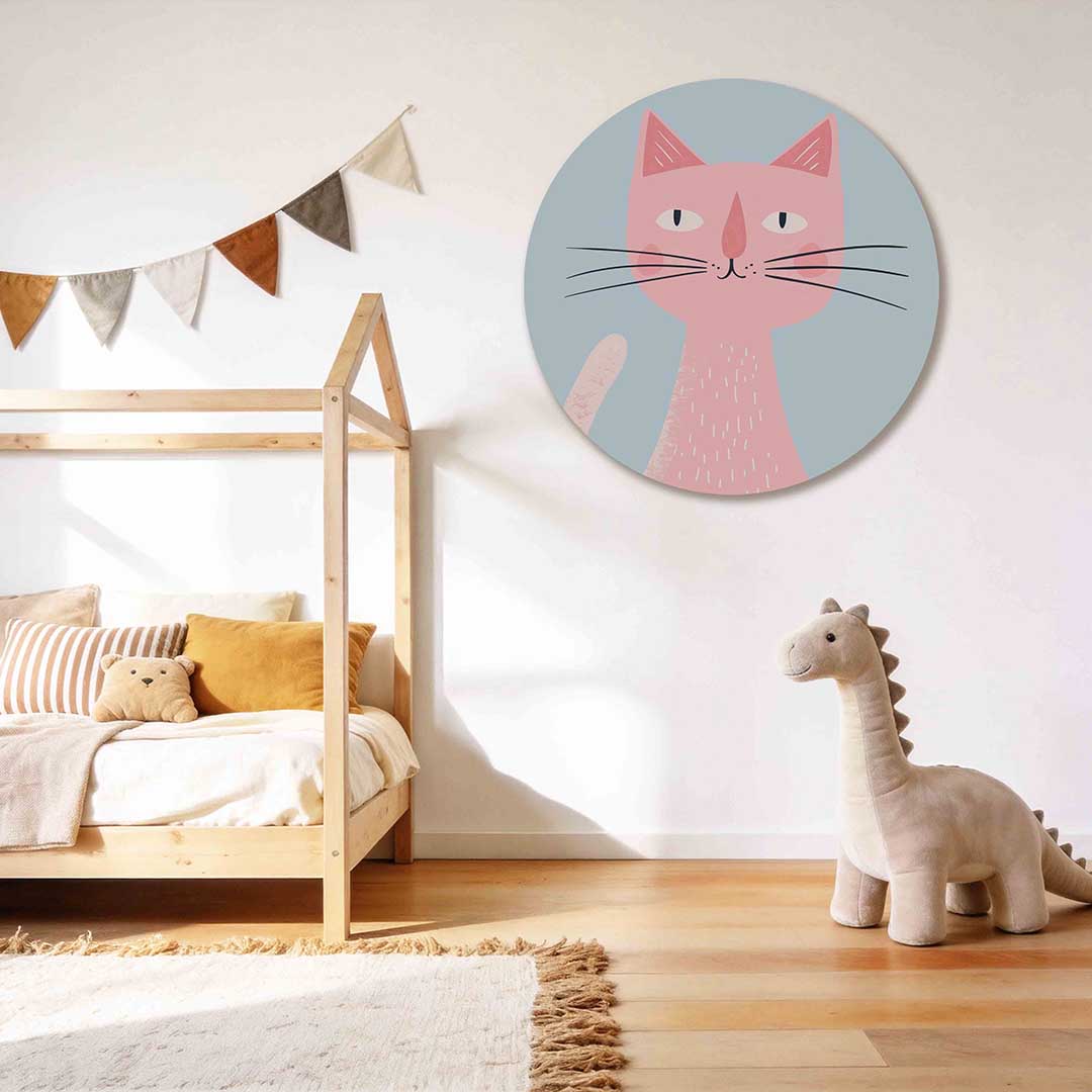 Roze kat Muurcirkel