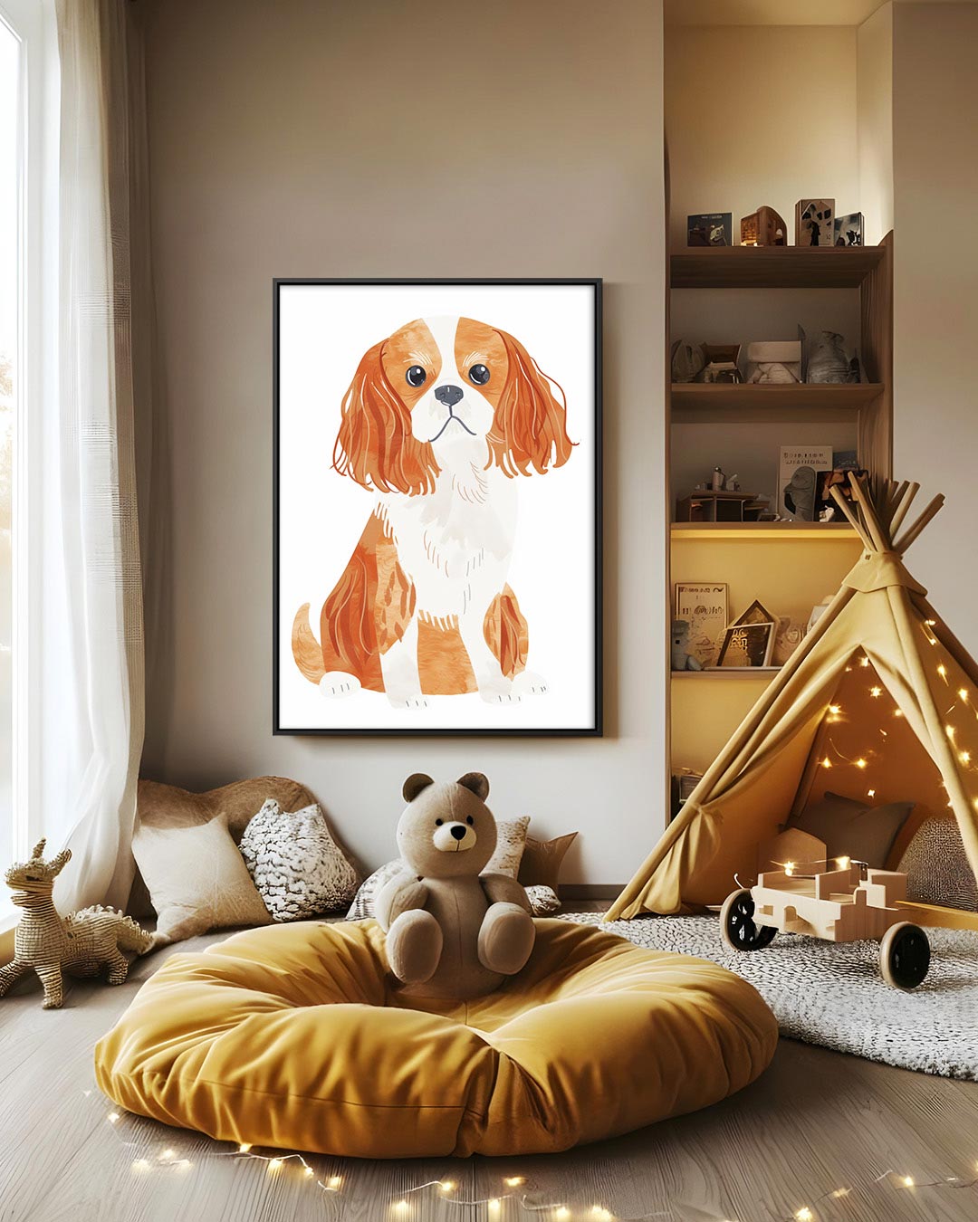 Hond illustratie Kunstwerk