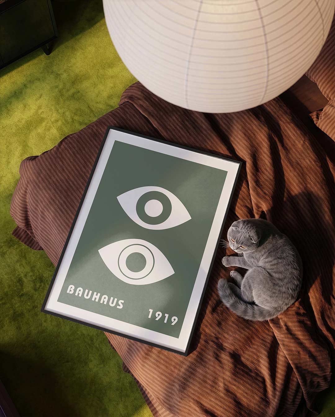 Oogvormen en tekst Poster