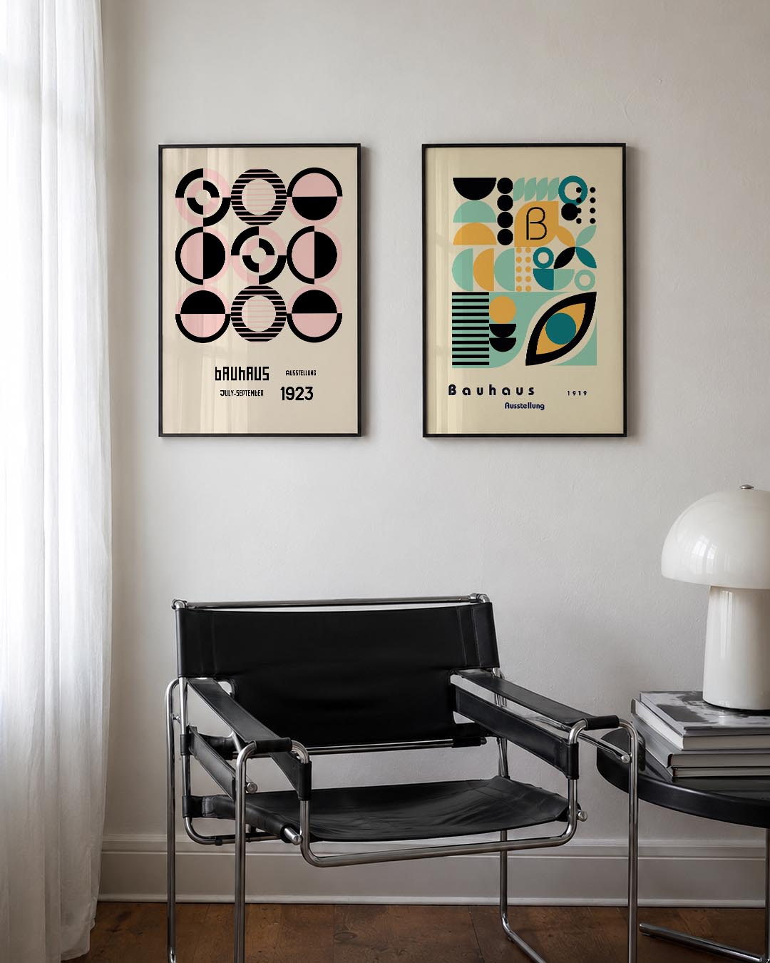 Cirkelpatronen en lijnen Posterset