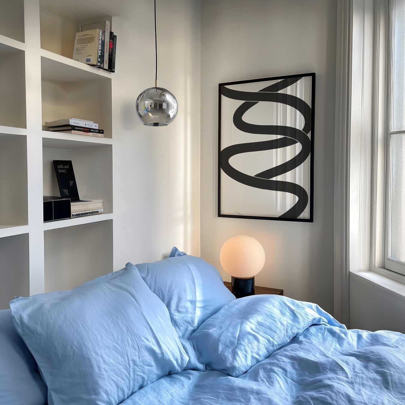 Moderne Minimalistische Kronkel Poster-WallArtistic