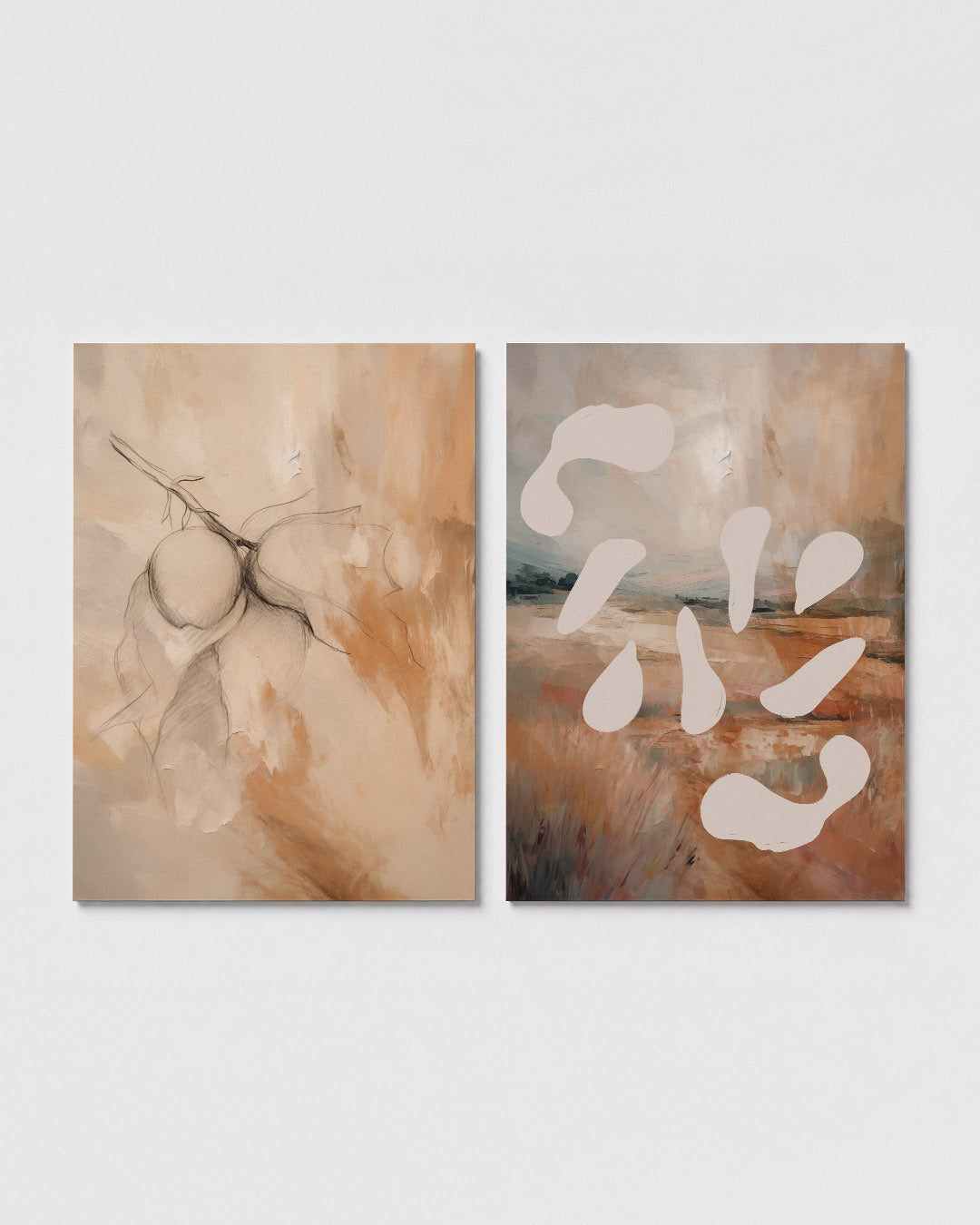 Natuurlijke vormen Posterset
