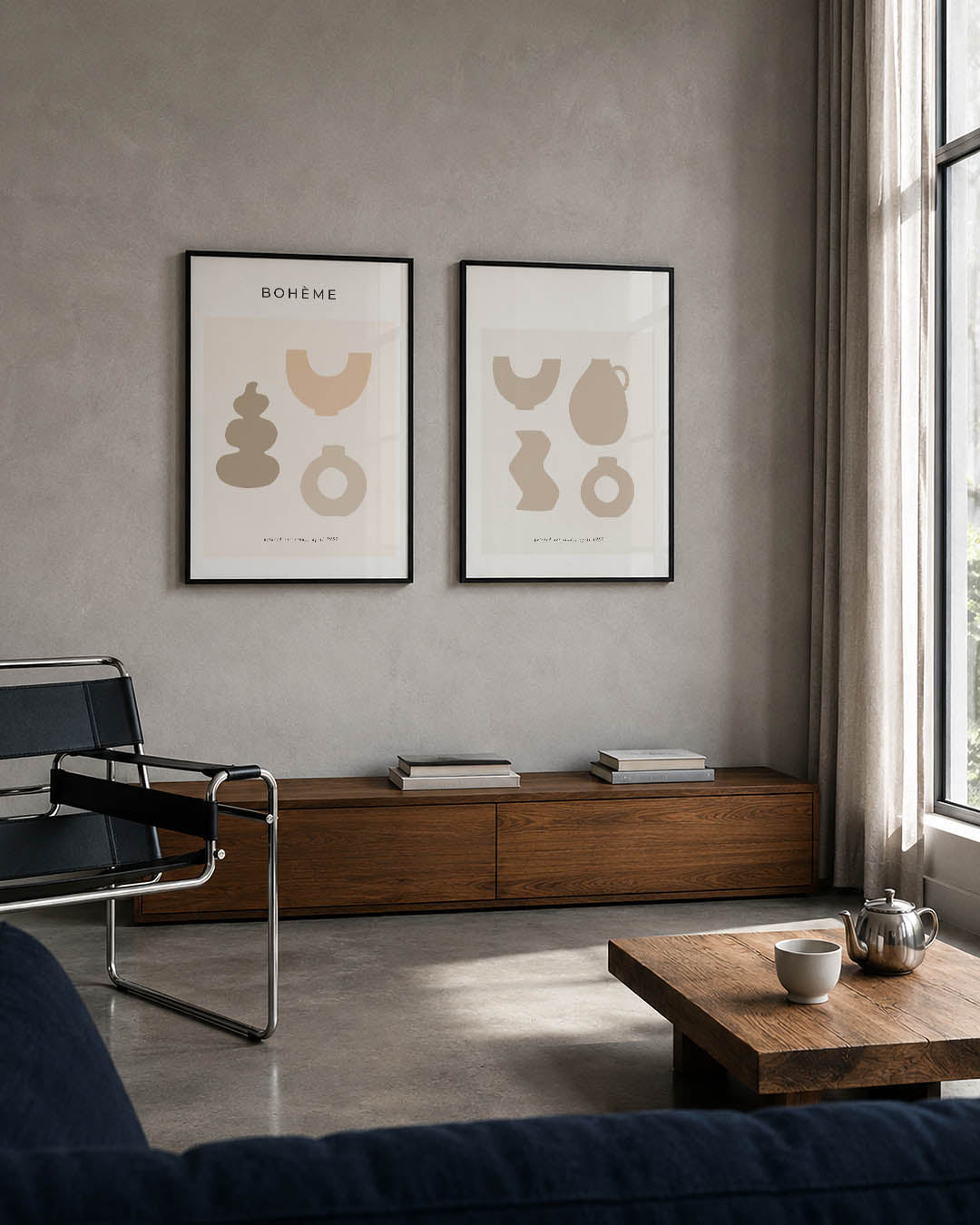 Zachte vormen Posterset