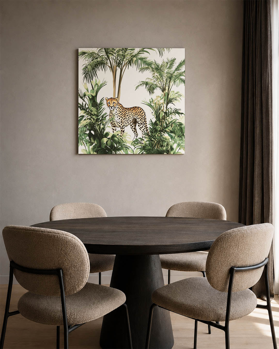 Jungle scène Kunstwerk