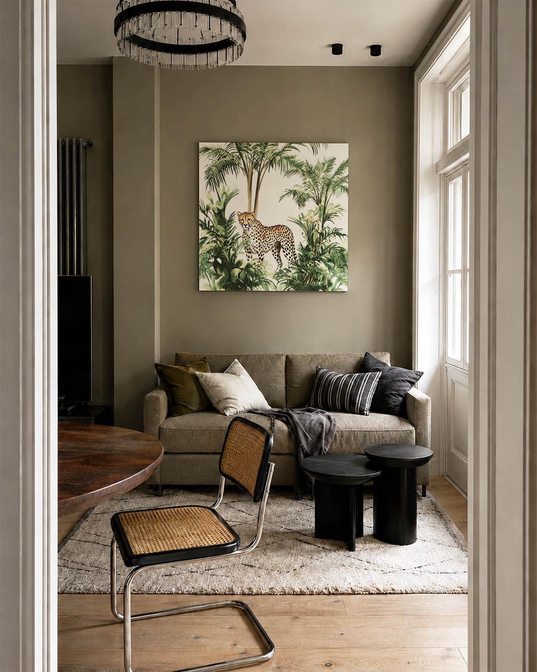 Jungle scène Kunstwerk