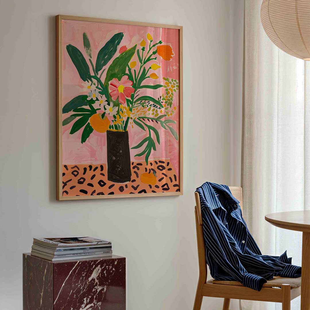 Bloemen en bladeren Poster