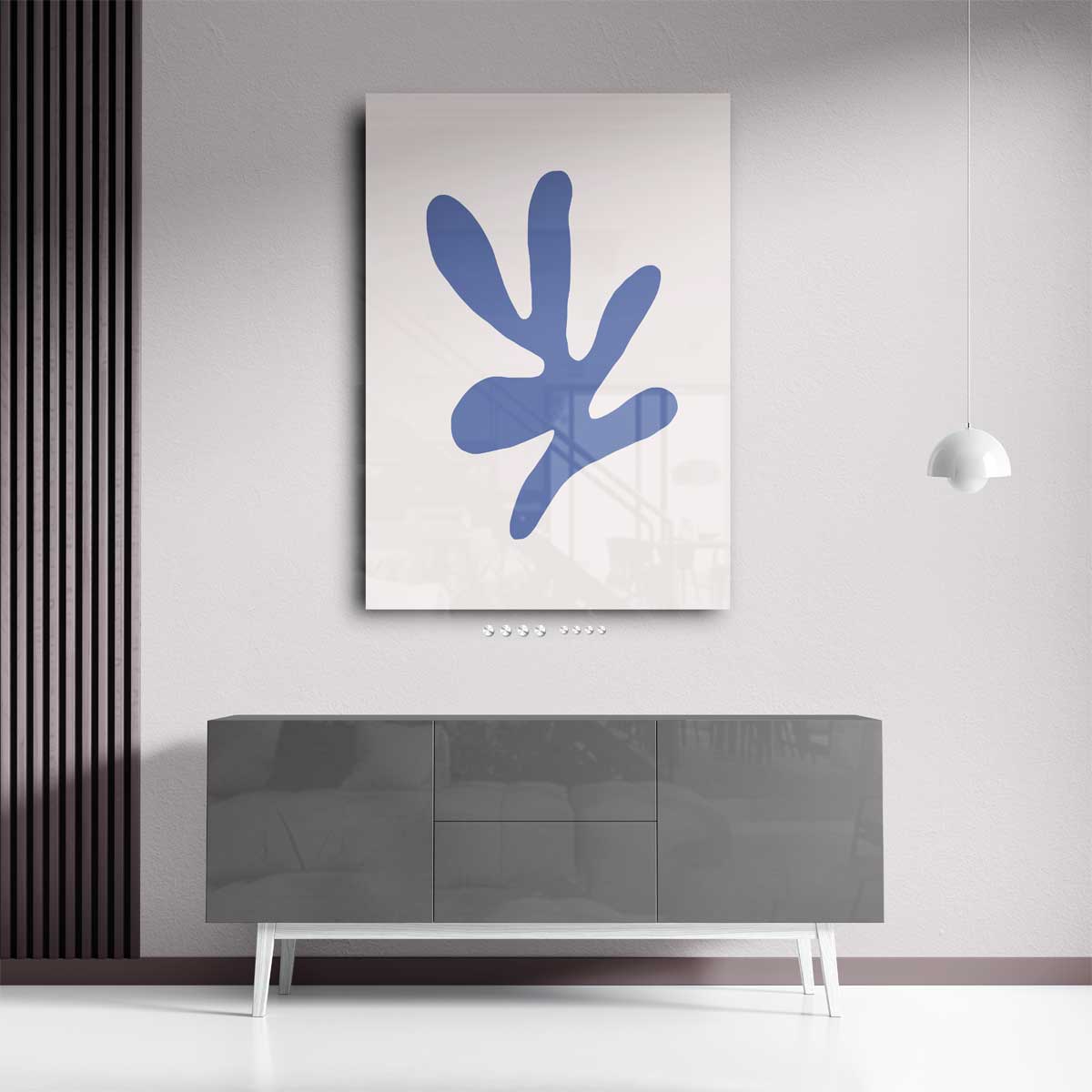 Blauwe Dans Kunstwerk-canvas-dibond-plexiglas-wanddecoratie-WallArtistic