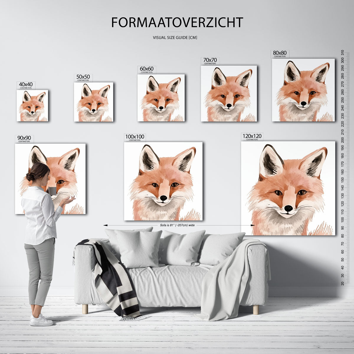 Vos portret Poster