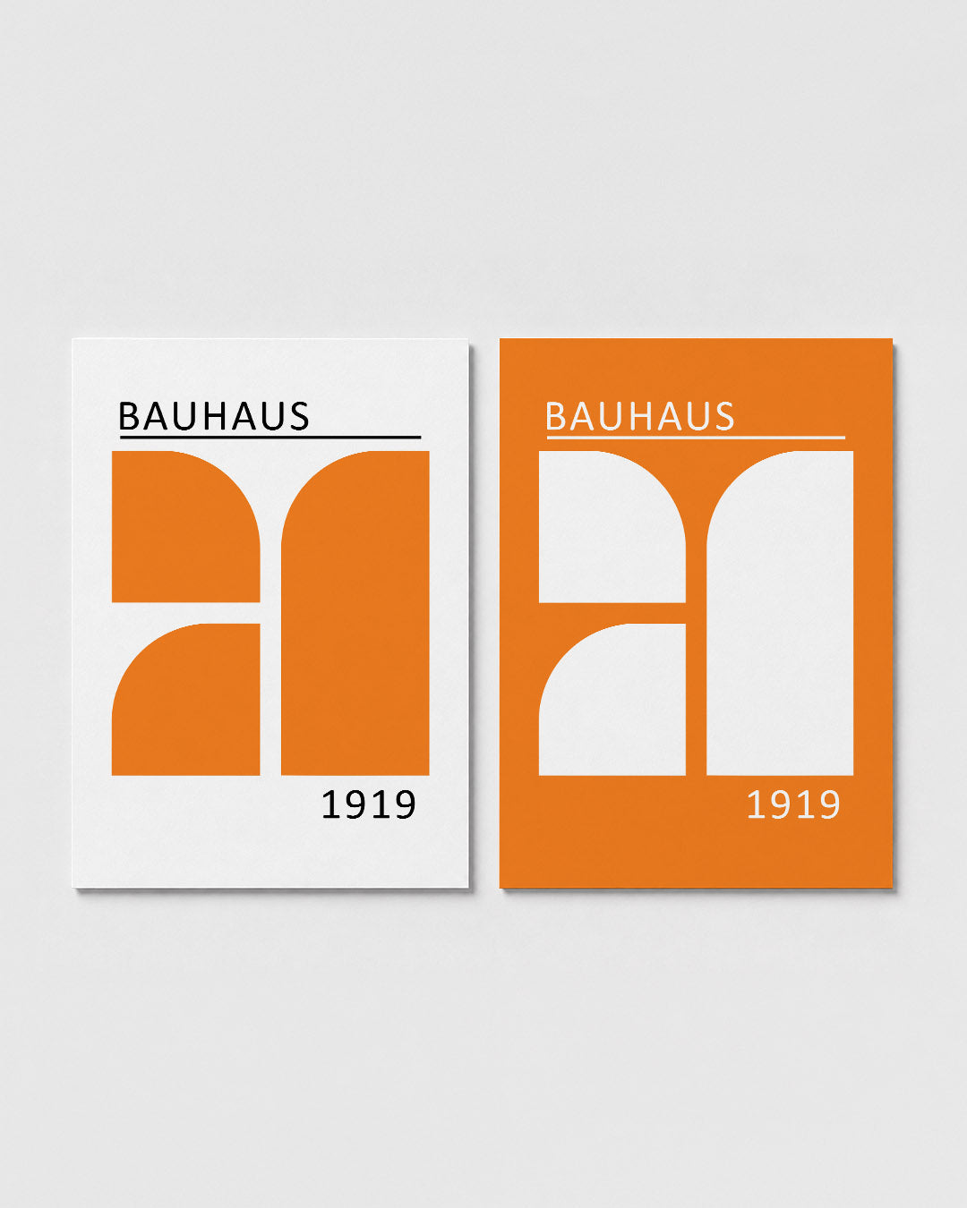 Oranje vlakverdeling Posterset