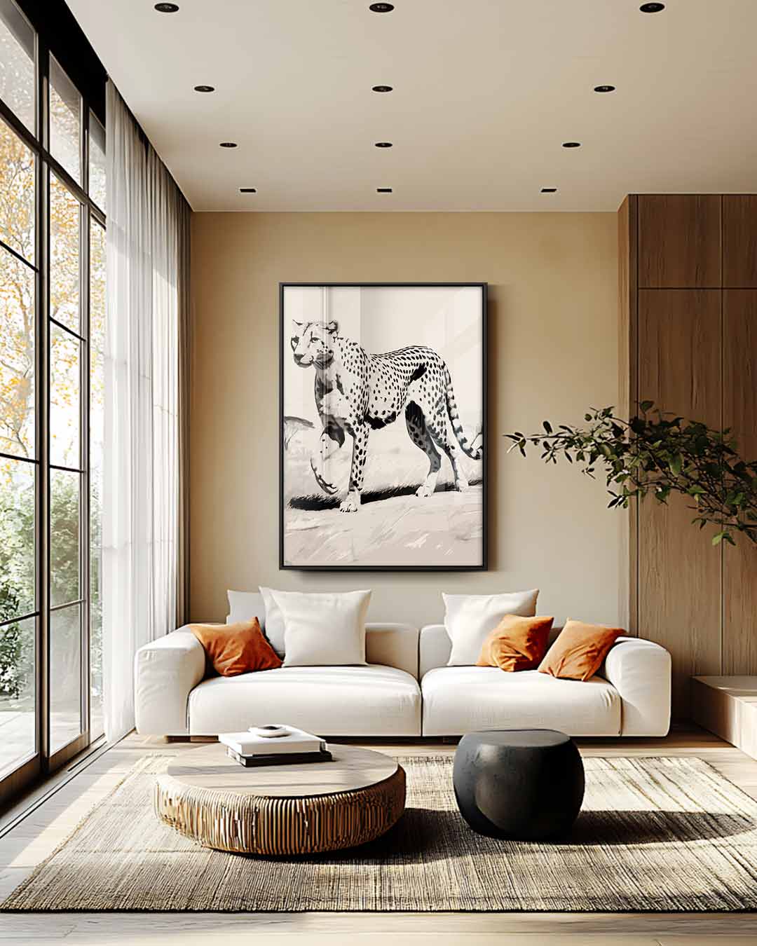 Majestueuze Jachtluipaard Kunstwerk
