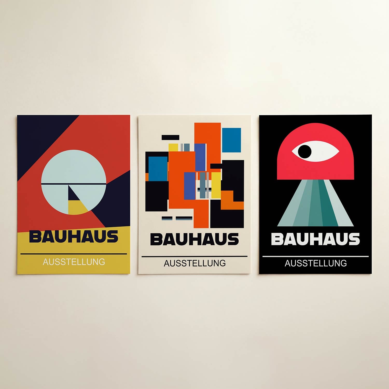 Vormen en kleurvlakken Posterset