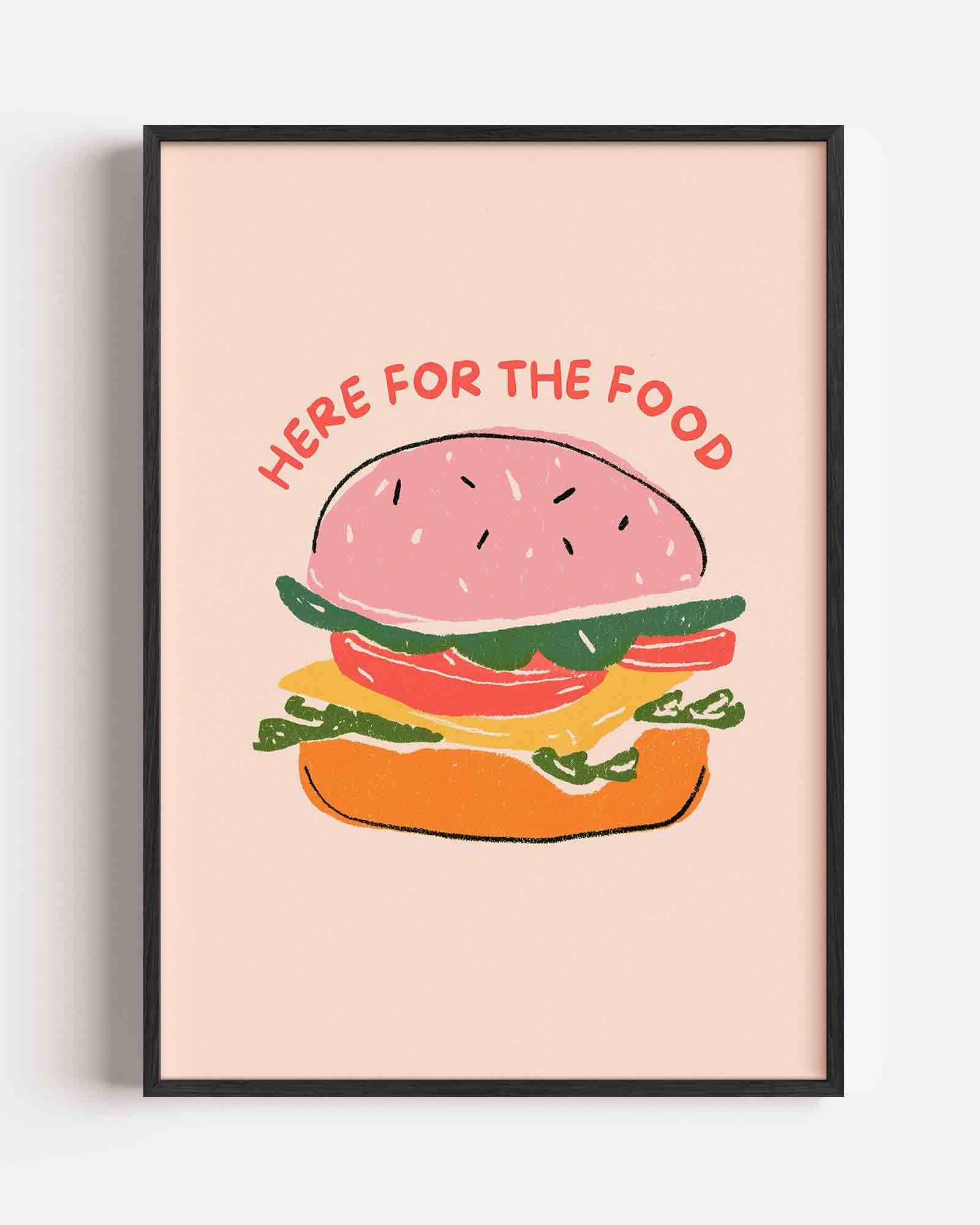 Burger illustratie Poster