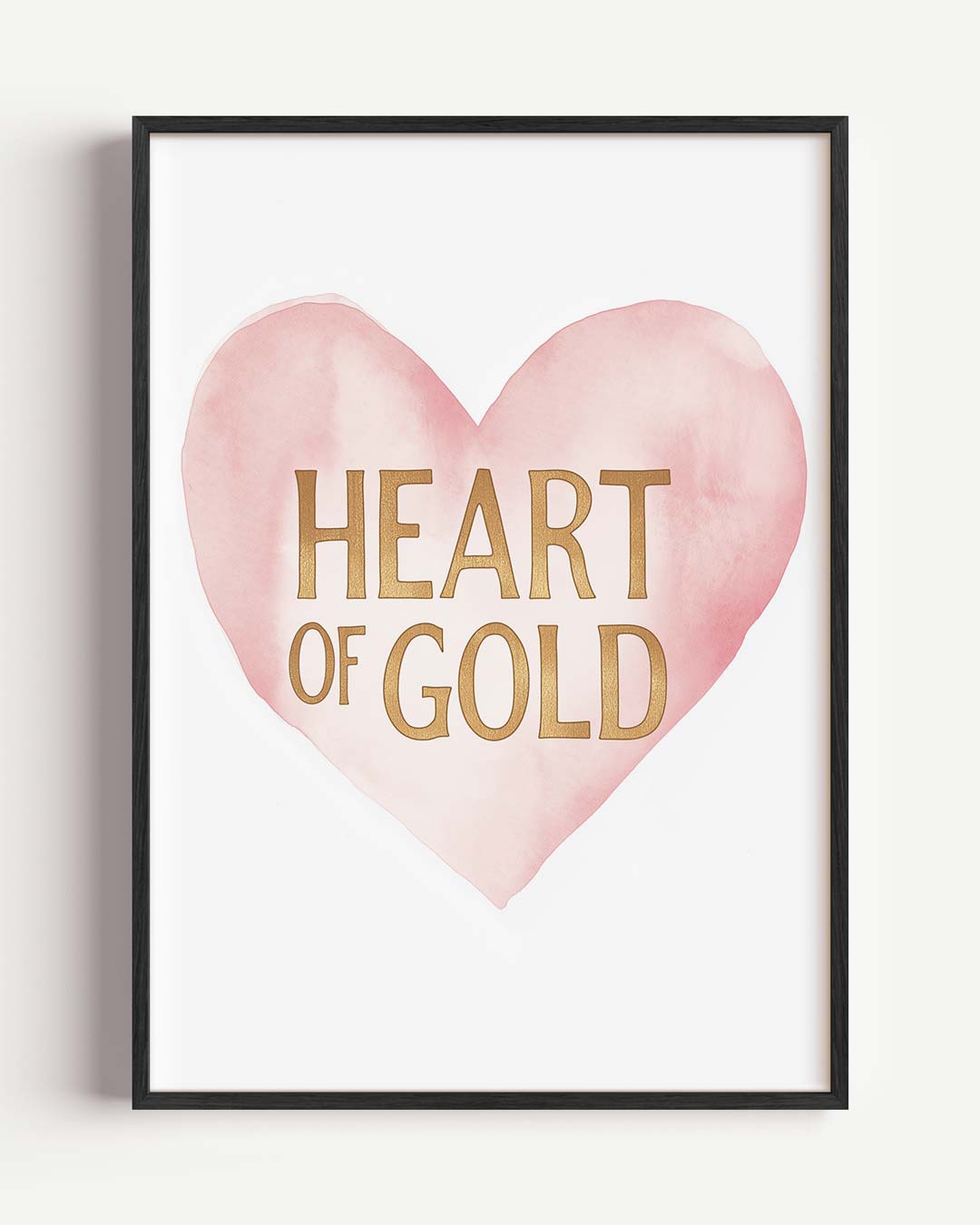 Hart van Goud Poster-WallArtistic