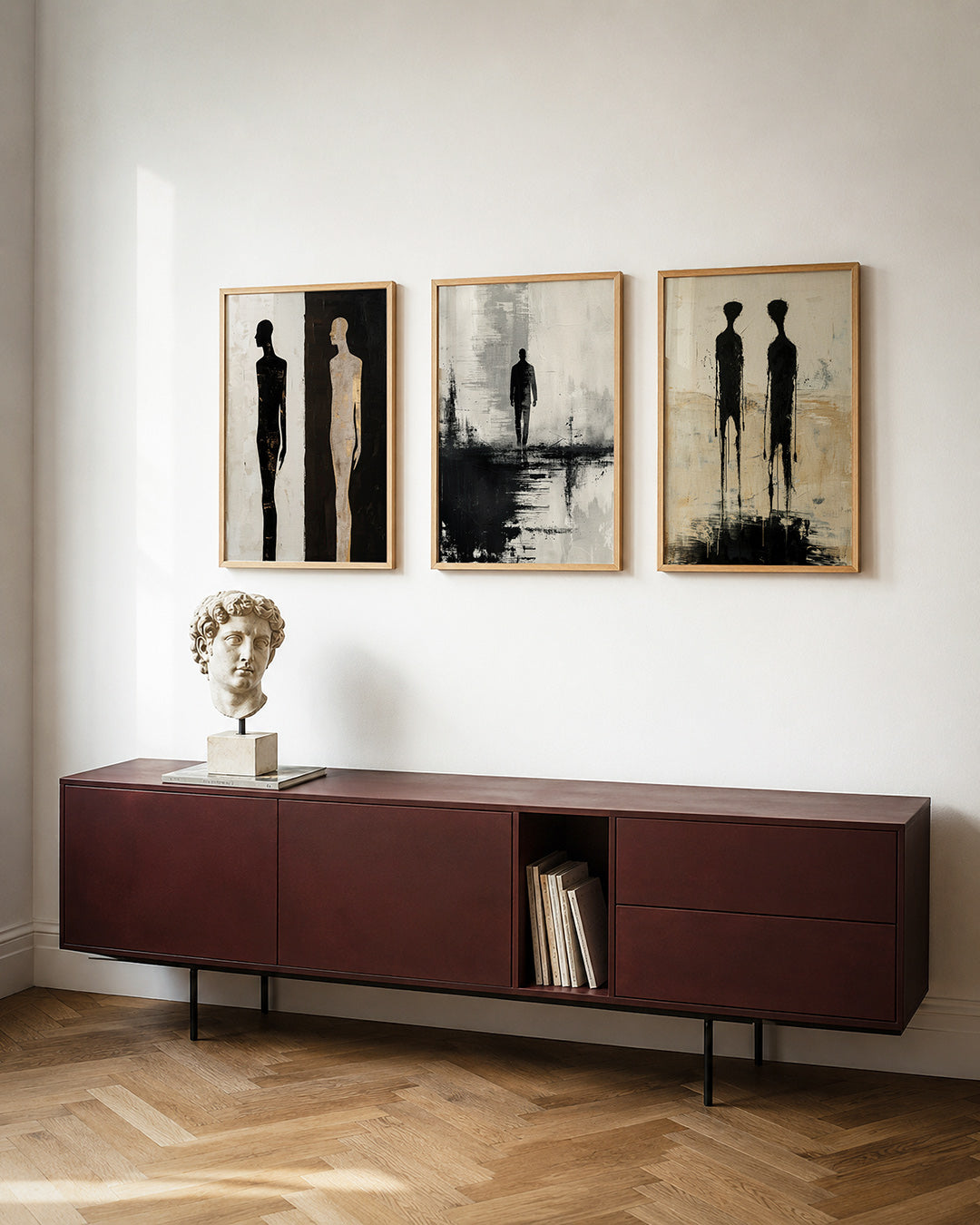 Silhouet contrast Posterset