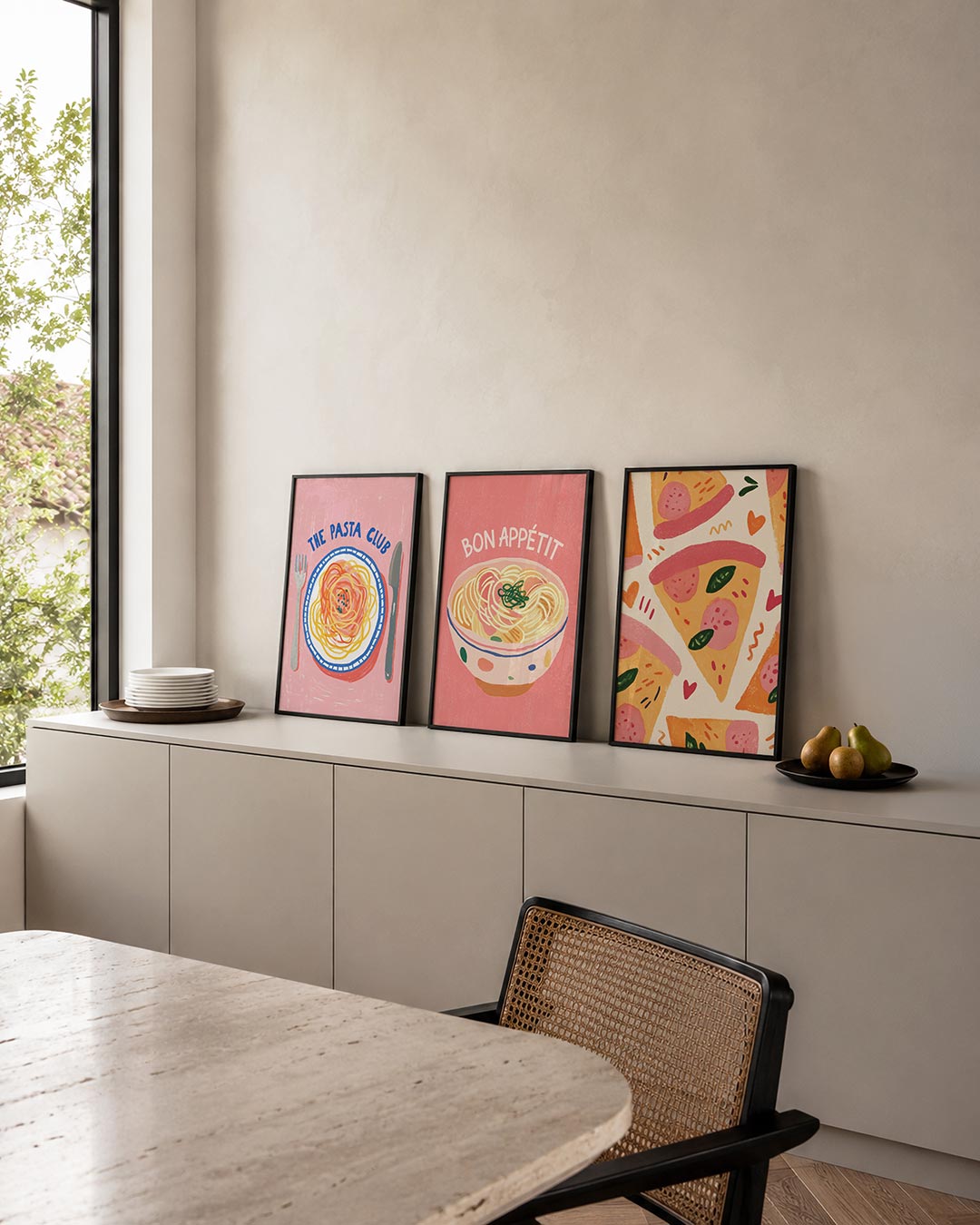 Eetlustige kleuren Posterset