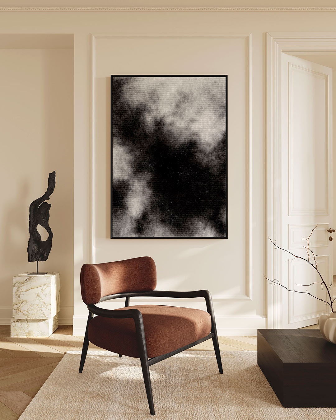 Dynamische wolken Kunstwerk
