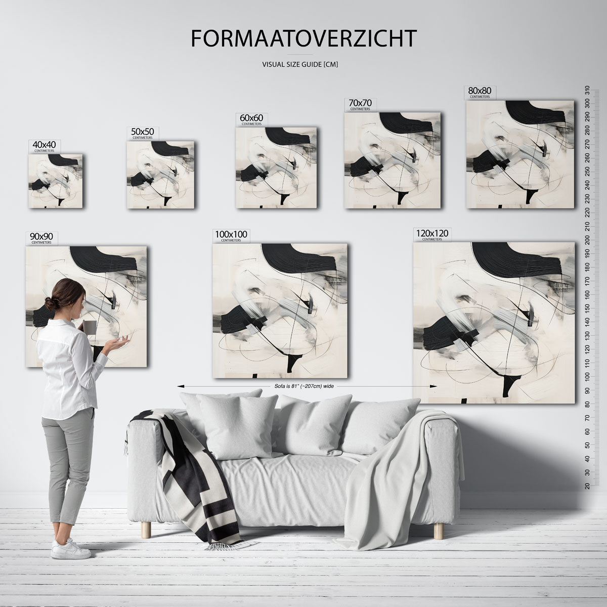 Abstracte lijnen Poster